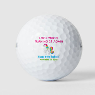 Niedliches Weihnachtsfest Einhorn Golfball