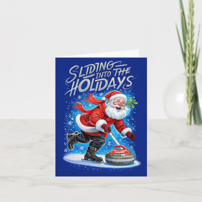 Niedliches Weihnachtsfest Feiertagskarte (Vorderseite)
