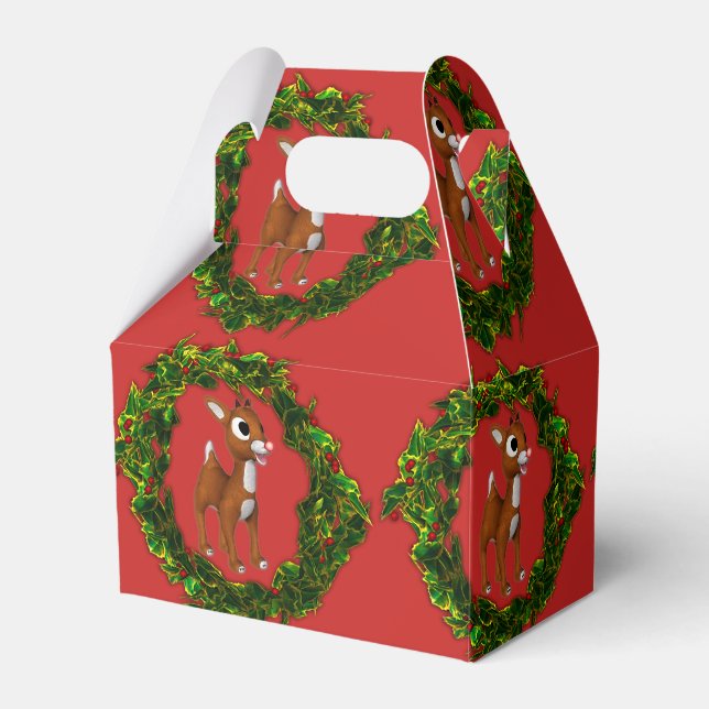 Niedliches Weihnachtsfest Geschenkschachtel (Vorderseite)