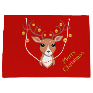 Niedliches Weihnachtsfest Große Geschenktüte
