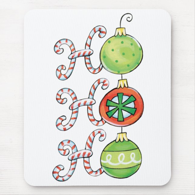 Niedliches Weihnachtsfest Ho Ho Ho, Kanälen mit Ca Mousepad (Vorne)