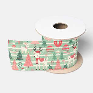 Niedliches Weihnachtsfest im Scarf Satinband