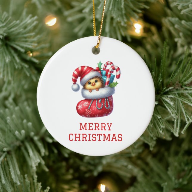 Niedliches Weihnachtsfest Keramik Ornament (Baum)