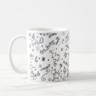 Niedliches Weihnachtsfest-Muster Kaffeetasse