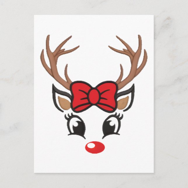 Niedliches Weihnachtsfest Postkarte (Vorderseite)