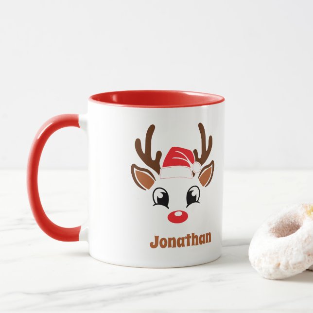 Niedliches Weihnachtsfest Tasse (Mit Donut)