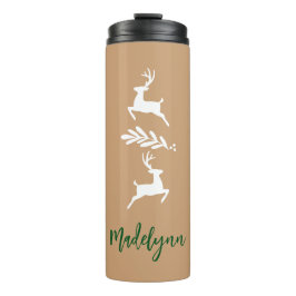 Niedliches Weihnachtsfest und Individuelle Name Thermosbecher