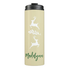 Niedliches Weihnachtsfest und Individuelle Name Thermosbecher