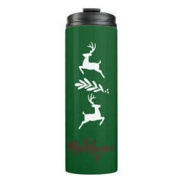 Niedliches Weihnachtsfest und Individuelle Name Thermosbecher