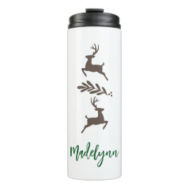 Niedliches Weihnachtsfest und Individuelle Name Thermosbecher
