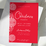 Niedliches Weihnachtsfest - Weihnachten Party Einladung<br><div class="desc">Machen Sie diese einzigartige Weihnachtsfeier-Party Einladung in eleganter Kalligraphie und Rot zu Ihrem eigenen. Ideal für Party Einladung in Unternehmen oder Party in Privathäusern.</div>