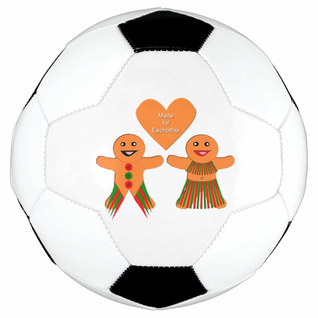 Niedliches Weihnachtsgebäck Fußball (Vorderseite)