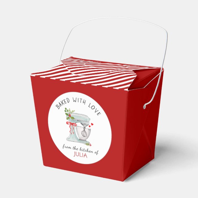 Niedliches Weihnachtsgebäck Gefallen Box Geschenkschachtel (Vorderseite)