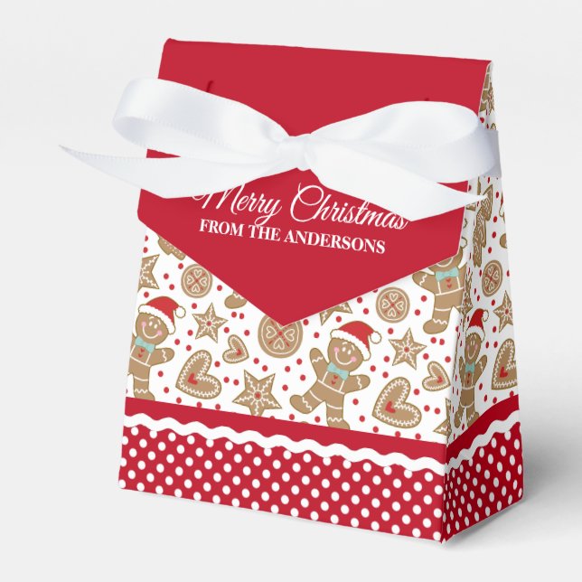 Niedliches Weihnachtsgebäck Gefälligkeitskasten Geschenkschachtel (Vorderseite)