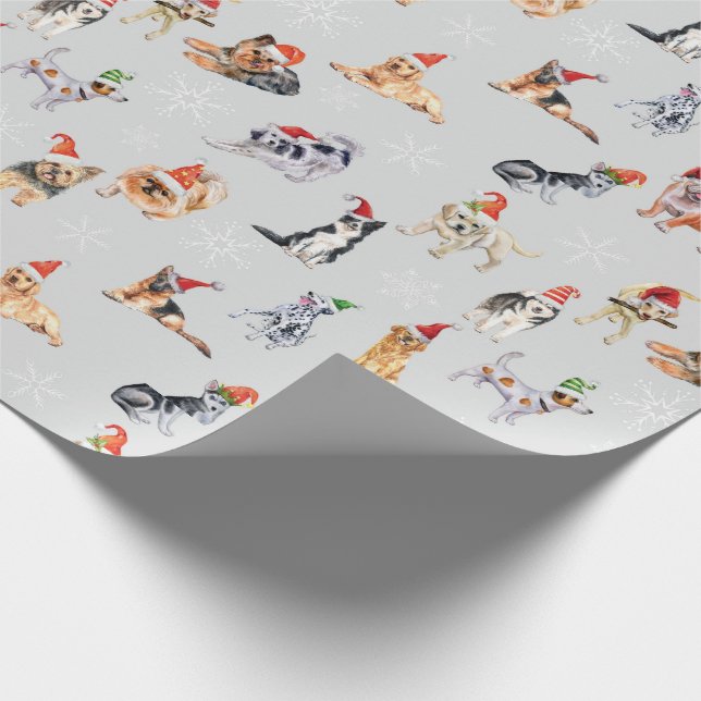 Niedliches Weihnachtsgebäck Geschenkpapier (Ecke)