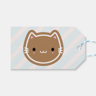 Niedliches Weihnachtsgebäck Katze Geschenkanhänger
