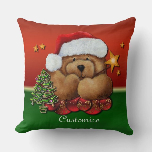 Niedliches Weihnachtsgebäck Kissen (Vorderseite)