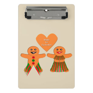Niedliches Weihnachtsgebäck Mini Klemmbrett