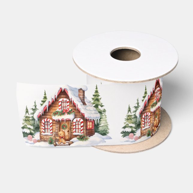 Niedliches Weihnachtsgebäck Satinband (Spule)