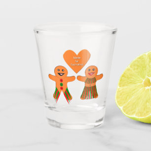 Niedliches Weihnachtsgebäck Schnapsglas