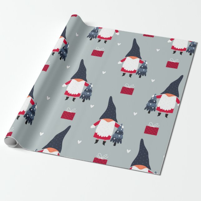 Niedliches Weihnachtsgeburtspapier Geschenkpapier (Ungerollt)