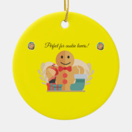 Niedliches Weihnachtsgeschenk für Cookies Keramik Ornament