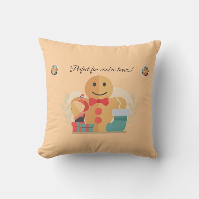 Niedliches Weihnachtsgeschenk für Cookies Kissen (Vorderseite)