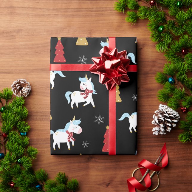 Niedliches Weihnachtsgeschenk für einen Winterurla Geschenkpapier (Feiertagsgeschenk)