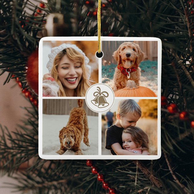Niedliches Weihnachtsgeschenk für Fotos Keramikornament (Von Creator hochgeladen)