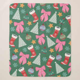 Niedliches Weihnachtsgrün Sherpadecke