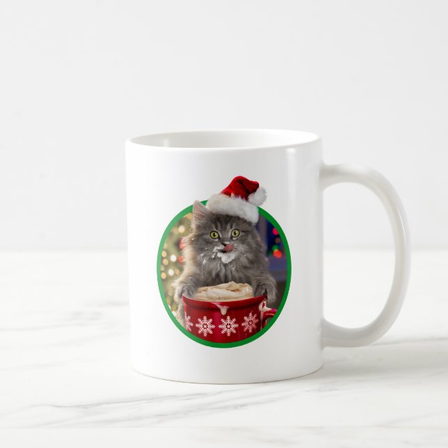 Niedliches Weihnachtsheißer KakaoKitty Kaffeetasse (Rechts)