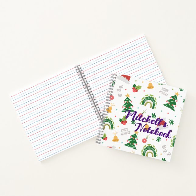 Niedliches Weihnachtskonzept Notizbuch (Innenseite)