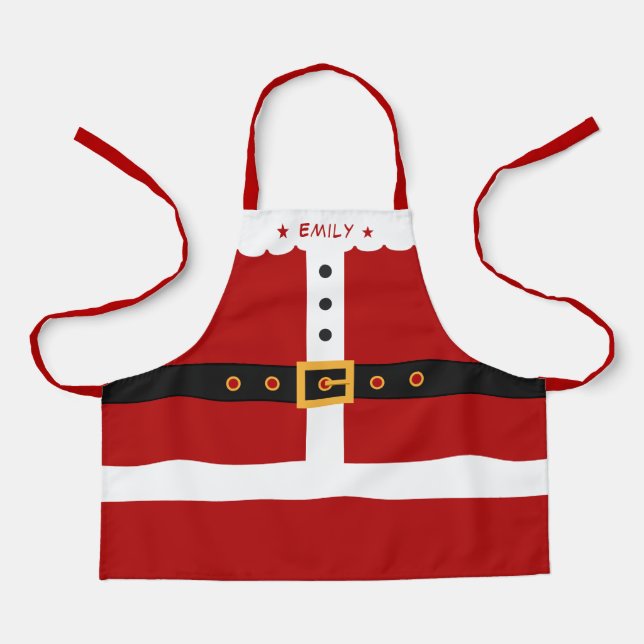 Niedliches Weihnachtskostüm für Kinder Weihnachten Schürze (Vorderseite)