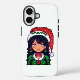Niedliches Weihnachtsmädchen iPhone 16 Hülle