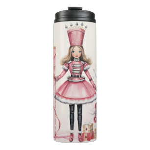 Niedliches Weihnachtsmädchen Thermosbecher