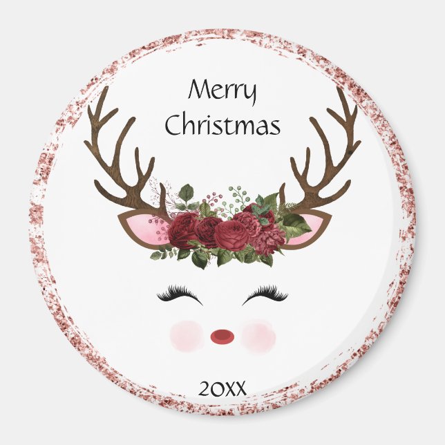 Niedliches Weihnachtsmagazin Magnet (Vorne)