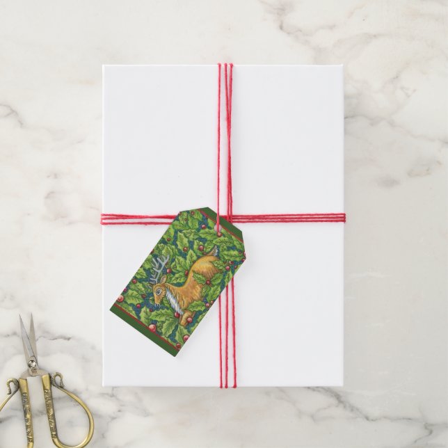 Niedliches Weihnachtsmagie-Rentierfutter Geschenkanhänger (Mit Garn)