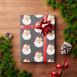 Niedliches Weihnachtsmann-Claus-Umschlagpapier Geschenkpapier