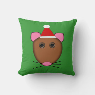 Niedliches Weihnachtsmäusenkissen Kissen