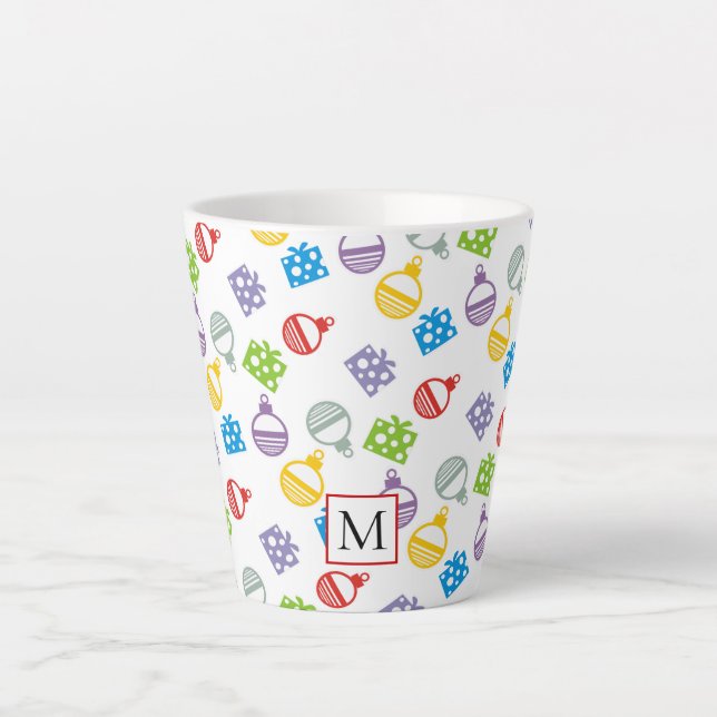 Niedliches Weihnachtsmuster Milchtasse (Vorderseite)