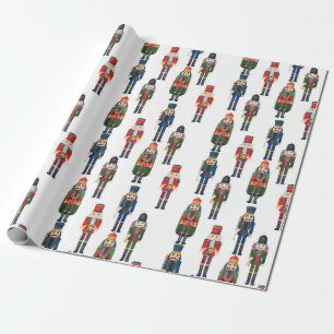 Niedliches WeihnachtsNutcracker-Muster Geschenkpapier