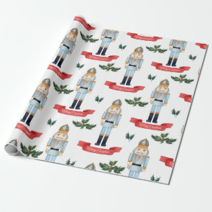 Niedliches WeihnachtsNutcracker-Muster Geschenkpapier