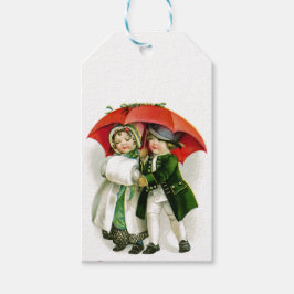 Niedliches Weihnachtspaar Geschenkanhänger