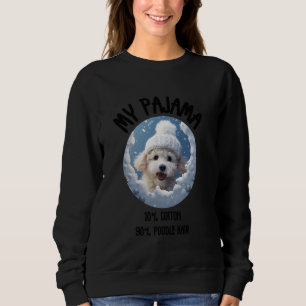 Niedliches Weihnachtspoodle - Funny Dog Design für Sweatshirt