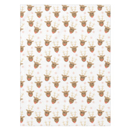 Niedliches Weihnachtsschneeflocken-Muster Tischdecke