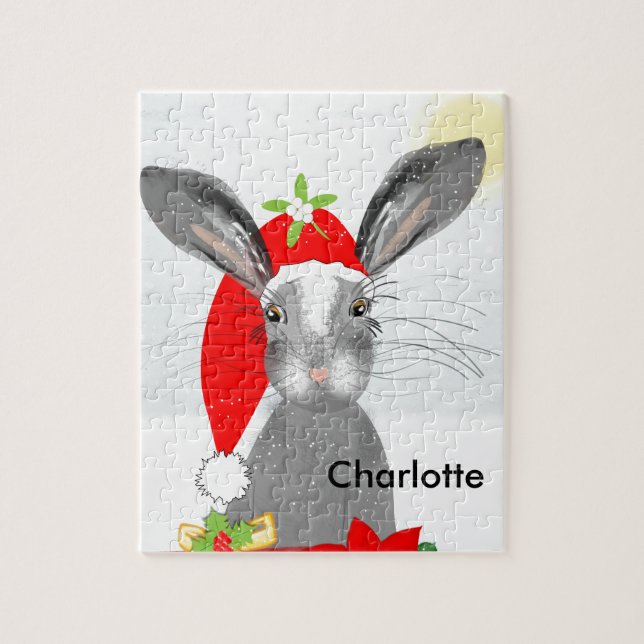 Niedliches Weihnachtssommer Bunny Rabbit (Vertikal)