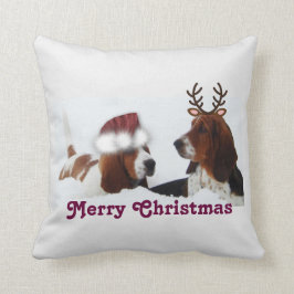 Niedliches Weihnachtsthrow-Kissen w/Snow u. Kissen