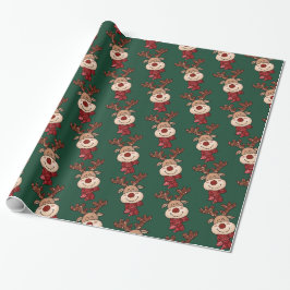 Niedliches Weihnachtswackelpapier Geschenkpapier