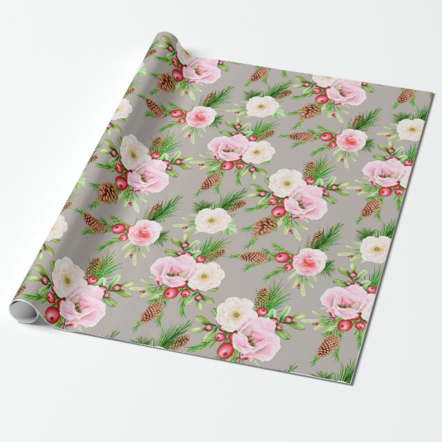 Niedliches Weihnachtswackelpapier Geschenkpapier (Ungerollt)