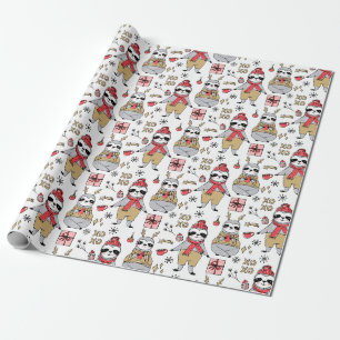 Niedliches Weihnachtswackelpapier Geschenkpapier